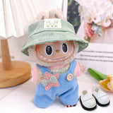 Maxbell Plush Doll Clothes for15cm Costumes Fashion with Hat Dress up DIY with Shoes Green Hat