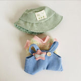 Maxbell Plush Doll Clothes for15cm Costumes Fashion with Hat Dress up DIY with Shoes Green Hat