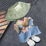 Maxbell Plush Doll Clothes for15cm Costumes Fashion with Hat Dress up DIY with Shoes Green Hat