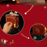 Maxbell DIY Christmas Bookend Kits DIY Miniature Dollhouse for Bookshelf Living Room