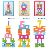 Maxbell Wooden Number Puzzle Block Toys for Party Favors Preschoolers Boys and Girls