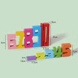 Maxbell Wooden Number Puzzle Block Toys for Party Favors Preschoolers Boys and Girls