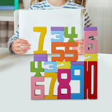 Maxbell Wooden Number Puzzle Block Toys for Party Favors Preschoolers Boys and Girls