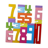 Maxbell Wooden Number Puzzle Block Toys for Party Favors Preschoolers Boys and Girls