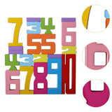 Maxbell Wooden Number Puzzle Block Toys for Party Favors Preschoolers Boys and Girls