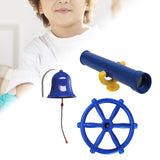 Maxbell 3Pcs Playground Accessories Pirate Ship Wheel for Kids for Outdoor Playhouse Style B