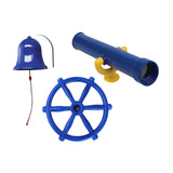 Maxbell 3Pcs Playground Accessories Pirate Ship Wheel for Kids for Outdoor Playhouse Style B