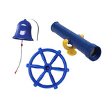 Maxbell 3Pcs Playground Accessories Pirate Ship Wheel for Kids for Outdoor Playhouse Style B