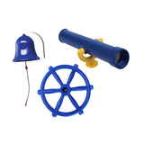 Maxbell 3Pcs Playground Accessories Pirate Ship Wheel for Kids for Outdoor Playhouse Style B