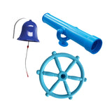 Maxbell 3Pcs Playground Accessories Pirate Ship Wheel for Kids for Outdoor Playhouse Style F