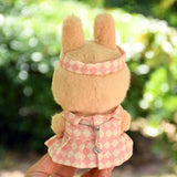 Maxbell 15cm Doll Clothes Comfortable Plush Doll Accessories Stylish Photo Props DIY Light pink