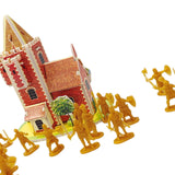 1/72 Medieval Castles Knight Action Figure Toy Big for Ages 3 4 5 6 7 8 9 10 gold