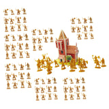 1/72 Medieval Castles Knight Action Figure Toy Big for Ages 3 4 5 6 7 8 9 10 gold