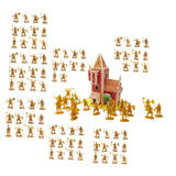 1/72 Medieval Castles Knight Action Figure Toy Big for Ages 3 4 5 6 7 8 9 10 gold