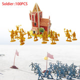 1/72 Medieval Castles Knight Action Figure Toy Big for Ages 3 4 5 6 7 8 9 10 gold