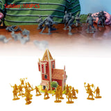 1/72 Medieval Castles Knight Action Figure Toy Big for Ages 3 4 5 6 7 8 9 10 gold