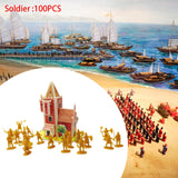 1/72 Medieval Castles Knight Action Figure Toy Big for Ages 3 4 5 6 7 8 9 10 gold