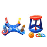 Maxbell Inflatable Toss Game Kids Swimming Pool Toss Toy for Family Gatherings Beach 80cmx35cm