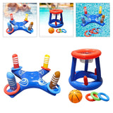 Maxbell Inflatable Toss Game Kids Swimming Pool Toss Toy for Family Gatherings Beach 80cmx35cm