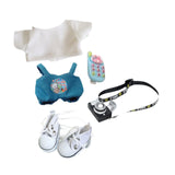 Maxbell 15cm 17cm Doll Clothes Soft Costume Accessories Decor Cute Doll Clothes Suit style C