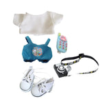 Maxbell 15cm 17cm Doll Clothes Soft Costume Accessories Decor Cute Doll Clothes Suit style C