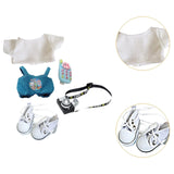 Maxbell 15cm 17cm Doll Clothes Soft Costume Accessories Decor Cute Doll Clothes Suit style C