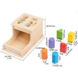 Maxbell Montessori Toy Object Permanence Box for Boys Girls Toddlers 1 2 3 Years Old