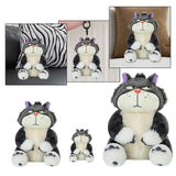 Maxbell Cartoon Cat Plush Keychain Purse Backpack Charm Cute Plush Toy for Kids