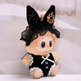 Maxbell 2x2 Pieces Dolls Bunny Girl Bodysuit with Headband for 10-15cm Dolls Boy Dolls