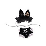 Maxbell 2x2 Pieces Dolls Bunny Girl Bodysuit with Headband for 10-15cm Dolls Boy Dolls