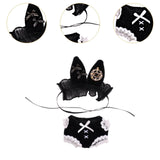 Maxbell 2x2 Pieces Dolls Bunny Girl Bodysuit with Headband for 10-15cm Dolls Boy Dolls