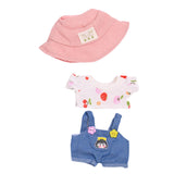 Maxbell Doll Clothes for 15cm Plush Doll Dress up with Hat DIY Fashion Doll Clothing style B