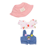 Maxbell Doll Clothes for 15cm Plush Doll Dress up with Hat DIY Fashion Doll Clothing style B