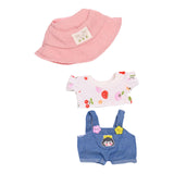 Maxbell Doll Clothes for 15cm Plush Doll Dress up with Hat DIY Fashion Doll Clothing style B