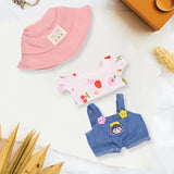 Maxbell Doll Clothes for 15cm Plush Doll Dress up with Hat DIY Fashion Doll Clothing style B