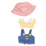 Maxbell Doll Clothes for 15cm Plush Doll Dress up with Hat DIY Fashion Doll Clothing style F