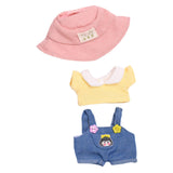 Maxbell Doll Clothes for 15cm Plush Doll Dress up with Hat DIY Fashion Doll Clothing style F