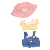 Maxbell Doll Clothes for 15cm Plush Doll Dress up with Hat DIY Fashion Doll Clothing style F