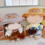 Maxbell Miniature Doll Hat Cute Plush Doll Accessories for 17cm/15cm Dolls Kids Toys grey