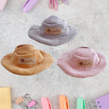 Maxbell Miniature Doll Hat Cute Plush Doll Accessories for 17cm/15cm Dolls Kids Toys grey