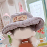 Maxbell Miniature Doll Hat Cute Plush Doll Accessories for 17cm/15cm Dolls Kids Toys grey