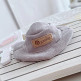 Maxbell Miniature Doll Hat Cute Plush Doll Accessories for 17cm/15cm Dolls Kids Toys grey