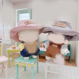 Maxbell Miniature Doll Hat Cute Plush Doll Accessories for 17cm/15cm Dolls Kids Toys grey