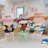 Maxbell Miniature Doll Hat Cute Plush Doll Accessories for 17cm/15cm Dolls Kids Toys grey