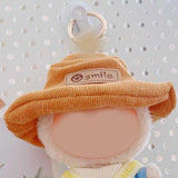 Maxbell Miniature Doll Hat Cute Plush Doll Accessories for 17cm/15cm Dolls Kids Toys yellow