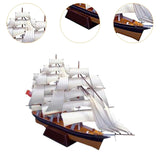 Maxbell Paper Sailboat Ship Kits 3D Puzzle Ship Model Kits for Adults Children Teens