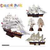Maxbell Paper Sailboat Ship Kits 3D Puzzle Ship Model Kits for Adults Children Teens