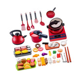 Maxbell 61 Pieces Kitchen Cooking Toy Set Fun Playset for Children Age 3+ Years Kids