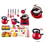 Maxbell 61 Pieces Kitchen Cooking Toy Set Fun Playset for Children Age 3+ Years Kids