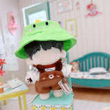 Maxbell Plush Doll Hat for Little Girls Flexibility DIY Hands on Dress up for 5.91'' Green